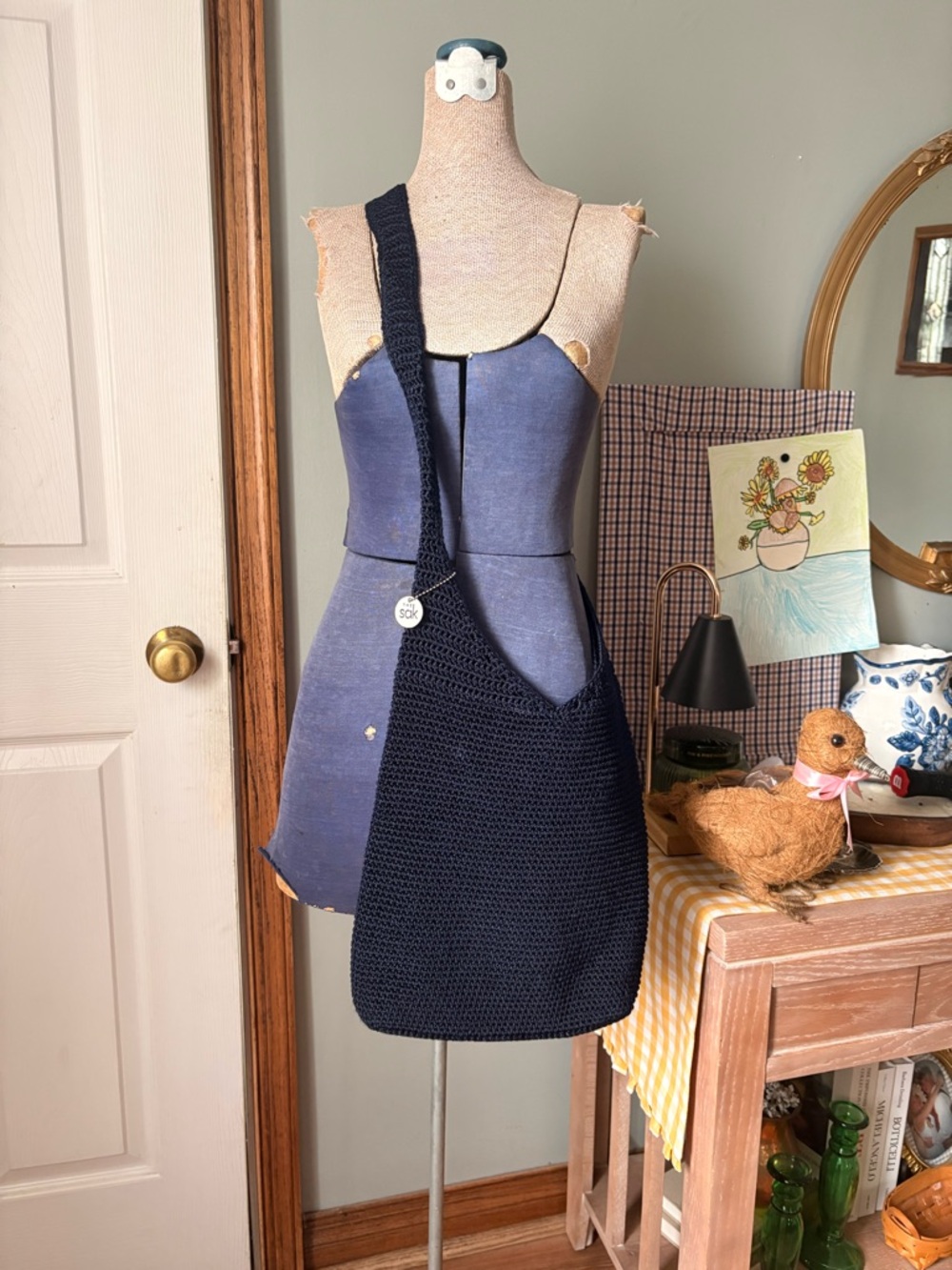 THE SAK Navy Blue hobo bag
